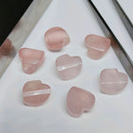 Load image into Gallery viewer, 2,3,4,5,6 pcs100% Natural Rose quartz twisted heart Shape Carved Gemstone,Loose Gemstone, fancy Shape Gemstone Jewlery,Carved Gemstone 12 mm
