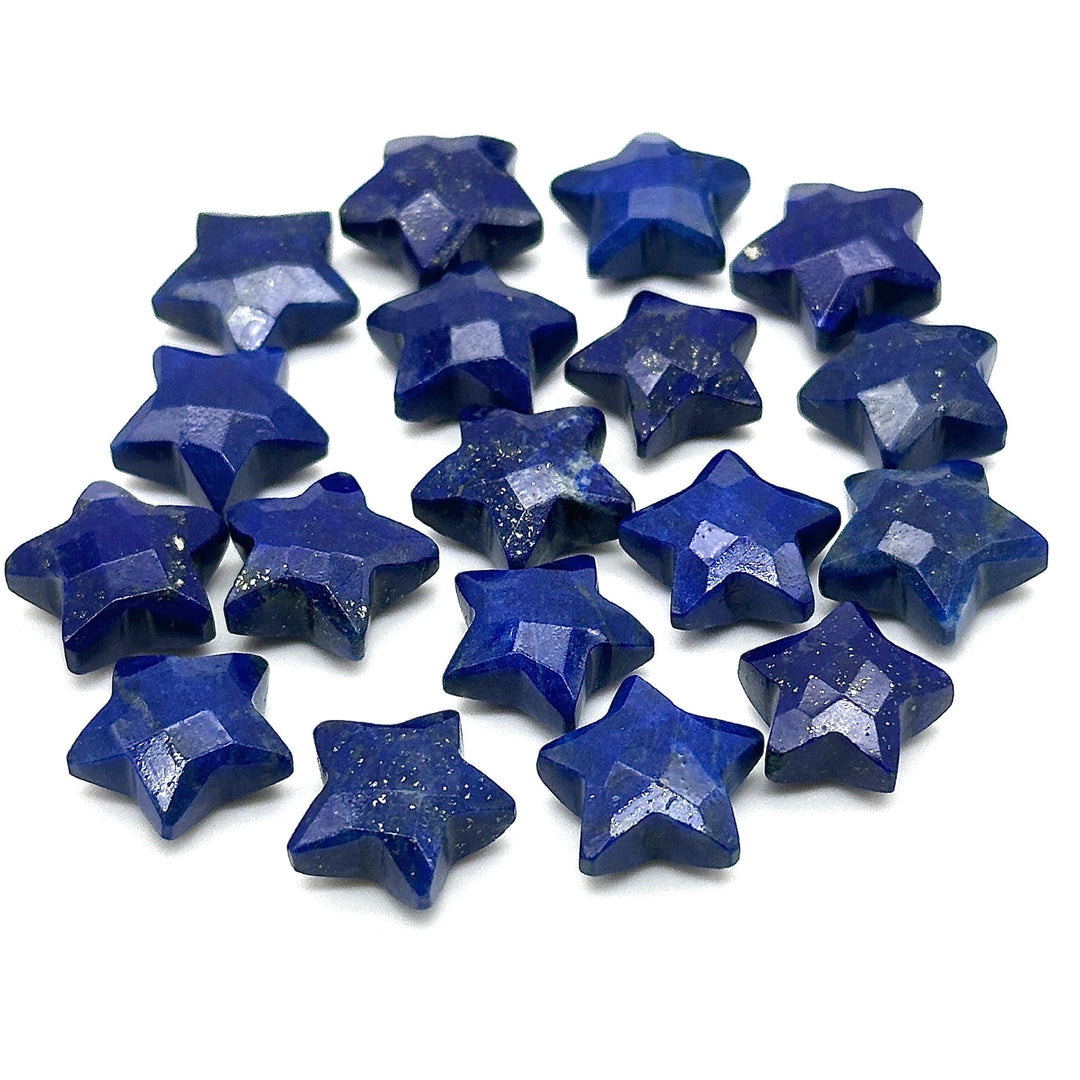 Lapis Lazuli Star Shape Briolettes, Natural Lapis Lazuli Faceted Star Charms, Wholesale Loose Beads for Jewelry, 12 MM, Hand Carved Beads