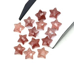 Load image into Gallery viewer, Pink Strawberry Quartz Star Shape Briolettes, AAA Strawberry Faceted Star Charms, Wholesale Loose Beads for Jewelry, 12 MM, Hand Carved