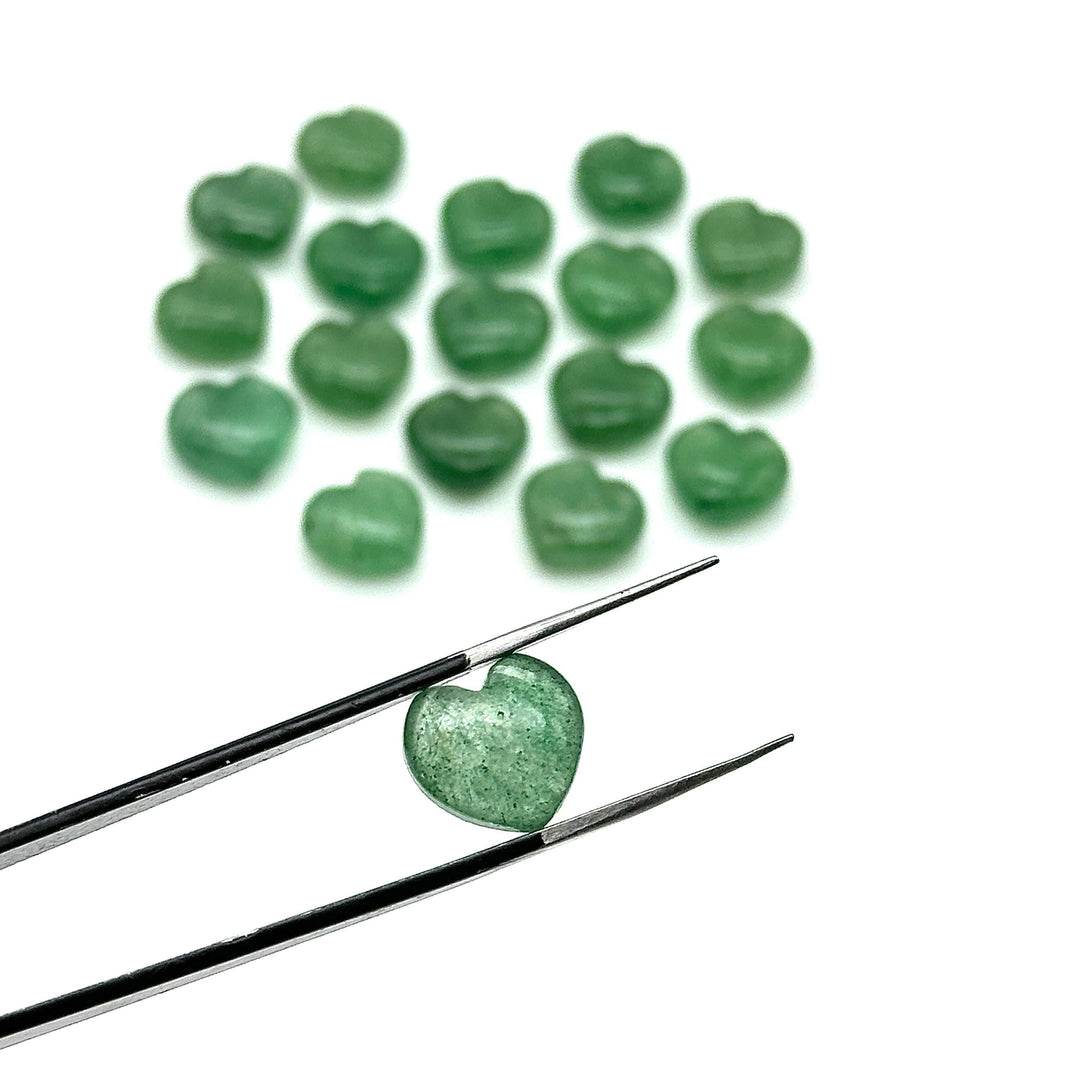 AAA Green Strawberry Quartz Heart Shape Briolette's, Smooth Heart Shape Beads, AAA Hand Carved Charm for Jewelry Making 12 MM