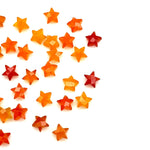 Load image into Gallery viewer, Miniature Stars, Natural Carnelian Faceted Carved Star, Star Shape Gemstone For Jewelry, 8 mm Star Shape Briolette's, Healing Orange Stars