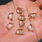 AAA Green Amethyst Clouds Shape Beads, Natural Amethyst Smooth Cloud Beads, Carved Amethyst Cloud Charms, 12 MM, Loose Carved Briolettes