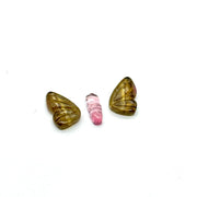 Natural tourmaline Butterfly Shape Carving, Hand carved tourmaline Butterfly loose carving, carved butterfly jewelry for Making 21x9mm.