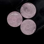 Load image into Gallery viewer, Natural Rose Quartz Evil Eye Shape Gemstone, AAA Rose Quartz Hand Carved Stone Beads For Jewelry Making, 28 MM, Round Evil Eye Carving