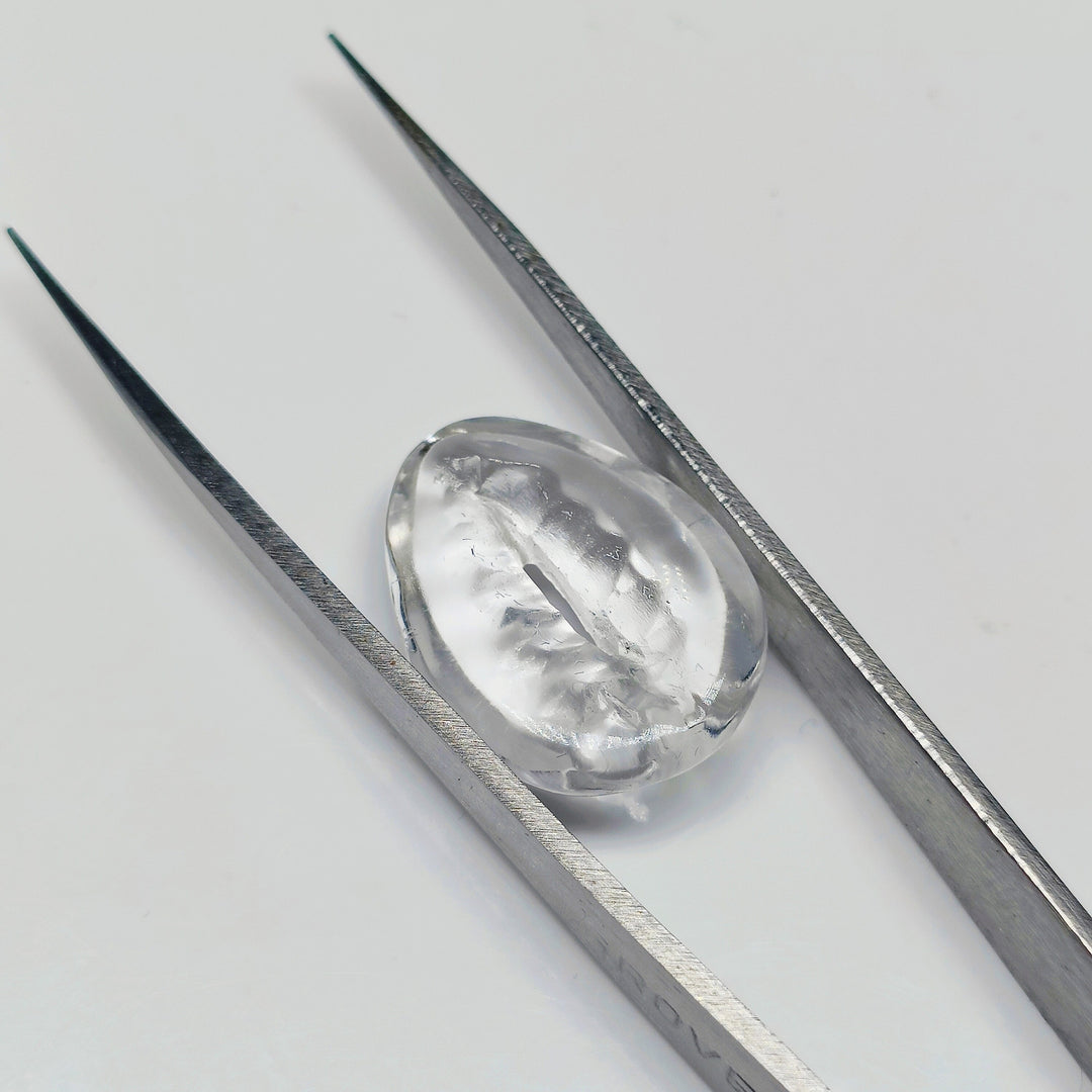 2,3,4,5 pcs 100% Natural crystal quartz conch Shape Carved Gemstone,Loose Gemstone,cowris Shape Gemstone forJewlery,Carved Gemstone 20X16 mm