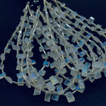 Load image into Gallery viewer, AAA Quality 100% Natural Rainbow Moonstone Fancy Shape Carving Beads Strand, 8 Inch Strand, Carved Gemstone For Jewellery 5.5X3 8X4.5 mm
