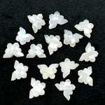 Load image into Gallery viewer, Natural White Moonstone Butterfly Shape Carving Beads, Faceted Butterfly Gemstone, Animal Carving Beads For Jewelry, Charm Beads 14x10MM