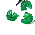 Load image into Gallery viewer, Hand Carved Green Onyx Horse Gemstone: Animal Carving (21 MM)