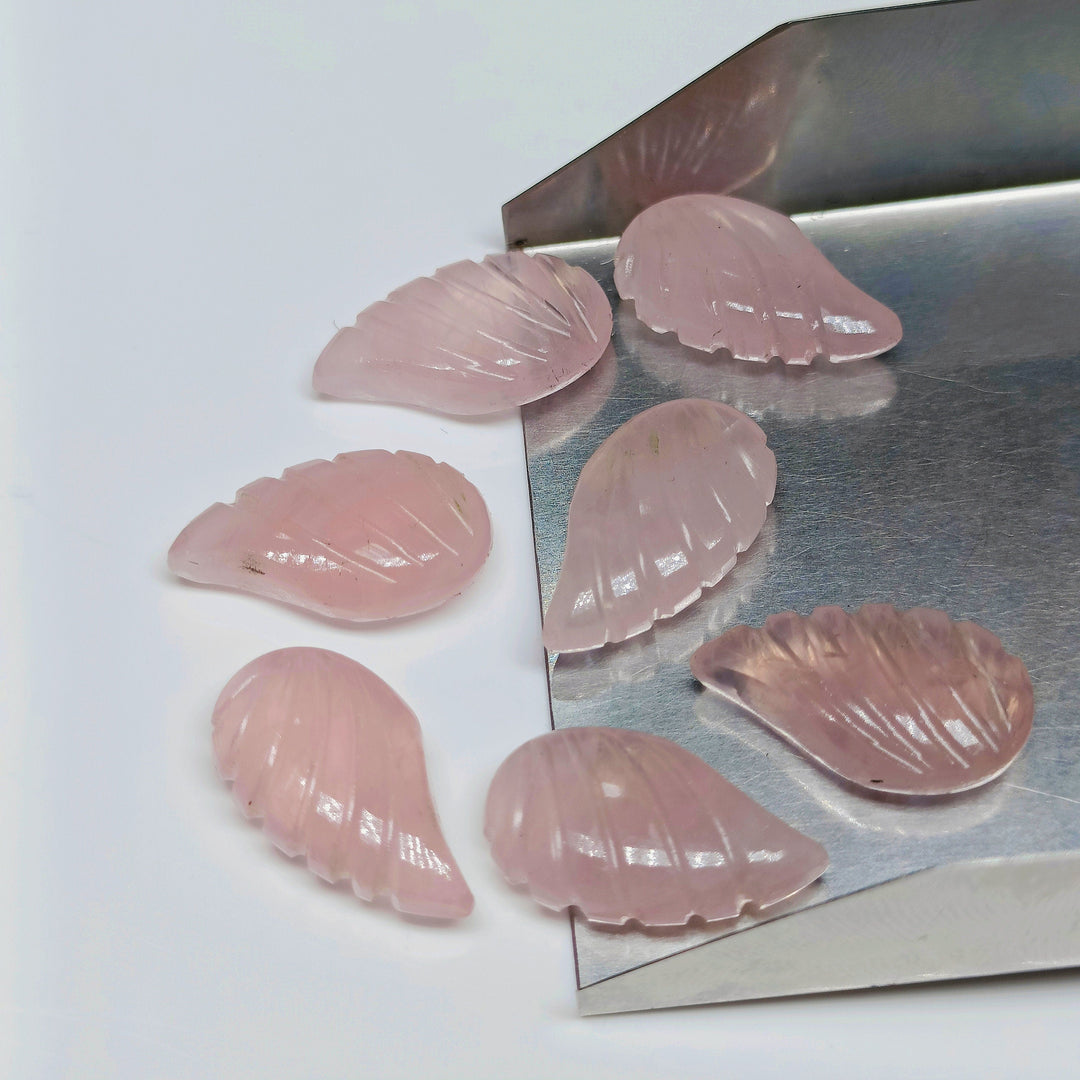 2,3,4,5,6 100% Natural Rose quartz fancy Shape Carving, Hand carved Fancy shape Gemstone, carved Gemstone jewelry Making,18X10 mm
