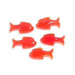 Load image into Gallery viewer, Orange Carnelian Hand Carved Dolphin Shape Stone, AAA+ Carnelian Fish Shape Beads, Jewelry Making Fish Charms, 28 MM