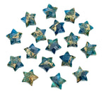 Load image into Gallery viewer, Faceted Neon Copper Turquoise Star Beads: Gemstone Carvings (10mm)