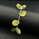 Load image into Gallery viewer, Natural Lemon Quartz Pear Shape Carving ~ Football Cutting Lemon Quartz Gemstones ~ 10X14MM Hand Carved Briolette ~ Wholesale Gemstone Beads