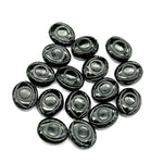 Load image into Gallery viewer, Black Onyx Evil Eye Beads, Natural Hand Carved Beads, Black Onyx Eye Shape Gemstone Beads, Evil Eye Protection Gemstone Beads, 10X12 MM