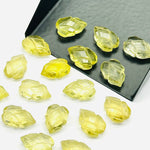 Load image into Gallery viewer, Natural Lemon Quartz Leaf Shape Gemstone Beads, 9X13 MM Leaf Shape Briolette's Beads, Lemon Quartz Faceted Beads For Jewelry &amp; Craft Making