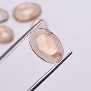 2 pcs A-one Quality Morganite freeform Rosecut, faceted rosecut, gemstone for jewelry, jewelry making rosecut 11X8 12X9 mm