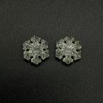 Load image into Gallery viewer, 1 pc Natural Crystal Quartz Snowflake Shape Gemstone, 18 MM Handmade Snowflake Carvings, Hand Carved Gemstone For Jewelry, Ice Flakes Gems