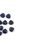 Load image into Gallery viewer, AAA+ Natural Iolite Shell Shape Beads, 8 MM Hand Carved Seashells, Tiny Carved Beads, Shell Charms, Jewelry and Craft Making