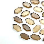 Load image into Gallery viewer, Natural Smokey Quartz Hexagon Beads, New Fancy Shape Charms For Jewelry, 7X14 Geometrical Shape Gemstone Beads, Wholesale Carving Beads