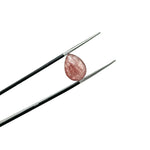 Load image into Gallery viewer, AAA+ Pink Strawberry Faceted Pear Shape Beads, 9X12 MM Pink Strawberry Briolette's Beads, Matched Pairs, Jewelry Making Pear Shape Beads