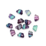 Load image into Gallery viewer, AAA Rainbow Fluorite Clouds Shape Beads, Multi Fluorite Faceted Cloud Beads, Carved Cloud Gemstone Charms, 12 MM, Loose Carved Briolettes