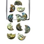 Load image into Gallery viewer, AAA Natural Labradorite Moon Face, Flashy Labradorite Carvings, 18X13 MM, Jewelry Making Carving Gemstone, Carved Face Crystal, Face Charm