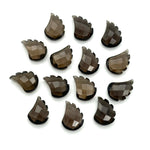 Load image into Gallery viewer, AAA Smoky Quartz Leaf Shape Beads, Brown Quartz Leaf Shape Briolette's, Faceted Fancy Carvings for Jewelry, 11X15 MM, Wholesale Gemstones