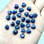 Load image into Gallery viewer, Natural Sodalite Heart Shape Beads, AAA Sodalite Faceted Heart Carving Beads, Loose Blue Heart For Jewelry Making, Heart Charms Beads, 8 MM