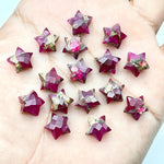 Load image into Gallery viewer, New Hot Pink Copper Turquoise Star Shape Beads, Pink Turquoise Faceted Star Beads, Hand Carved Gemstone Beads, Star Charms for Jewelry 10 MM