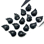Load image into Gallery viewer, Natural Black Onyx Leaf Shape Beads, Onyx Leaf Shape Briolette's, Faceted Fancy Carvings for Jewelry, 11X15 MM, Wholesale Gemstones