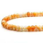 Load image into Gallery viewer, Orange Opal Shaded Necklace, Handmade Beaded Necklace, 8 MM Opal Choker Beads Necklace, Fruit Opal Jewelry, Healing Stone, Gift For Her