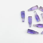 Load image into Gallery viewer, Miniature Natural Pink Amethyst Bottle Carving Beads, Bottle Shape Carved Gemstone, Jewelry Making Charms, 7X21 MM Pink Amethyst Tiny Bottle