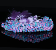 Pink & Blue Ethiopian Opal Drop Shape Beads, AAA Fire Ethiopian Opal Smooth Drop Beads, 5-7 MM Jewelry Making Gemstone Beads