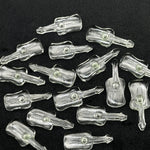 Load image into Gallery viewer, Natural Crystal Guitar Shape Carving Beads, Crystal Quartz Guitar Shape Hand Carved Gemstone, 26 MM, Miniature Guitar Gemstone, Tiny Charms