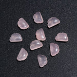 Load image into Gallery viewer, Carved Natural Rose Quartz Clouds Shape Beads, Rose Quarz Smooth Cloud Shape Beads, Hand Carved Charms, 12 MM, Loose Carved Briolettes