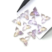 Natural Ametrine Ninja Star Shape Gemstone, AAA Ametrine Hand Carved Star Shape Beads for Jewelry Making, Faceted Briolette's, 12 MM