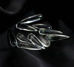 Load image into Gallery viewer, AAA Crystal Quartz Long Drop Shape Briolette's, Smooth Teardrop Beads, 7X28 MM Clear Drops for Earring Making, Loose Drops on Wholesale