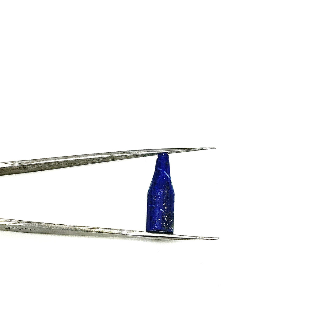 Natural Lapis Lazuli Bottle Carving Beads, Vine Bottle Shape Carved Gemstone, Jewelry Making Charms, 7X21 MM Lapis Tiny Healing Pendants