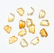 Genuine Citrine Clouds Shape Beads, AAA Citrine Smooth Cloud Shape Beads, Carved Cloud Shape Gemstone Charms, 12 MM, Loose Carved Briolettes