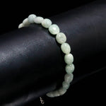 Load image into Gallery viewer, Natural Aquamarine Smooth Tumble Beads Bracelet, Aquamarine Nuggets Shape Beads Bracelet, Jewelry Gifts, March Birthstone Gifts