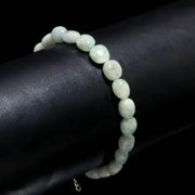 Natural Aquamarine Smooth Tumble Beads Bracelet, Aquamarine Nuggets Shape Beads Bracelet, Jewelry Gifts, March Birthstone Gifts