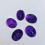 Load image into Gallery viewer, 2,3,4,5,6 pcs Natural amethyst Scarab Face Carved Gemstone, Fancy Shape Scarab Carving, Hand Carved Gemstone for Jewlery 16X12