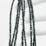 Load image into Gallery viewer, ROUGH DIAMONDS BEADS, Black Diamond Raw Uncut Beads, 1-2 mm Raw Diamond Beads, Black Diamond Nuggets Chips Beads, Diamond Rough Beads Strand