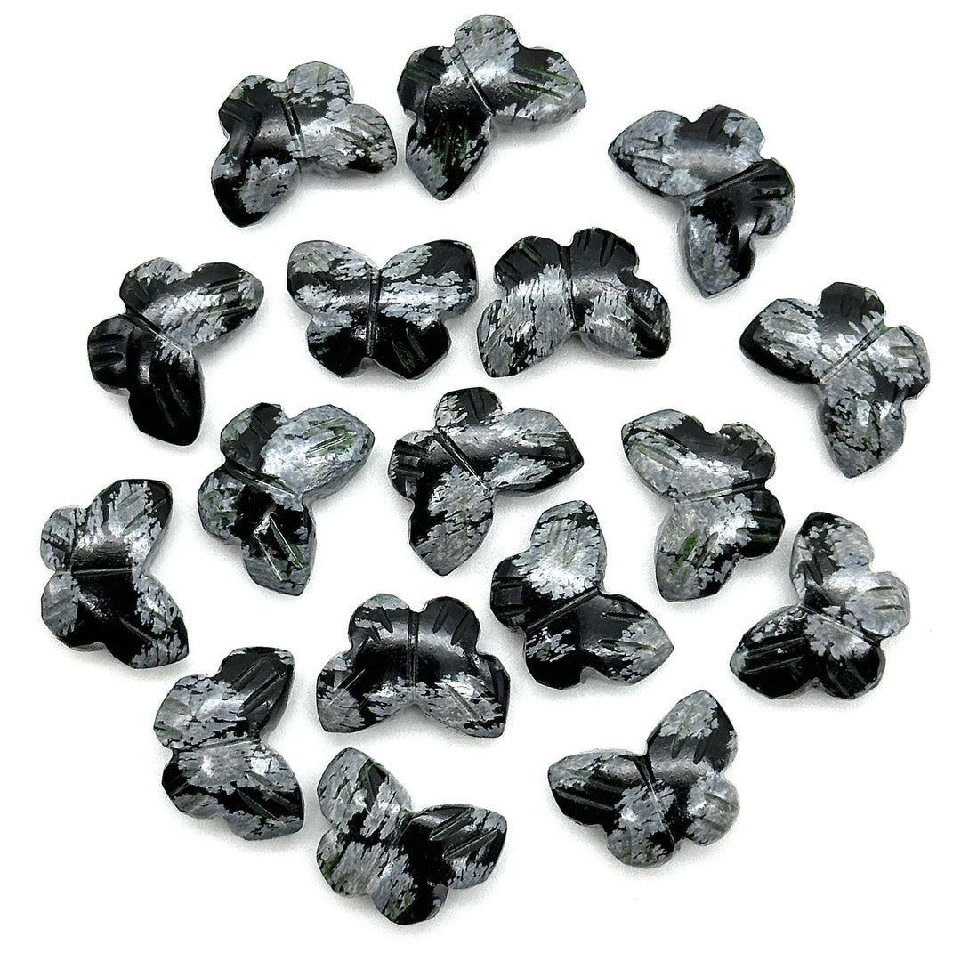 AAA Black Jasper Butterfly Shape Beads, Natural Black Jasper Hand Carved Butterfly Briolettes, Gemstone Carvings, 13 MM Mini Butterfly Charm