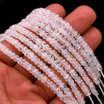 Load image into Gallery viewer, Natural Rainbow Moonstone Rondelle Beads, Faceted Flashy Moonstone 3.5 - 5 mm, 4 Inch Strand for Jewelry Making