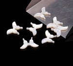 Load image into Gallery viewer, Carved Pearl Butterfly Shape Carvings, Natural Mother of Pearl Butterfly Shape Beads, Hand Carved Butterly Charms for Jewelry 13 MM 1 pc