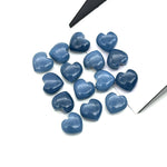 Load image into Gallery viewer, AAA Blue Opal Heart Beads: Carved Gemstone Briolettes, 10mm