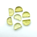 Load image into Gallery viewer, Natural lemon Quartz Slices, Half Lemon Shape Gemstone, Carved Fruit Shape Gemstone, Lemon Quart Carvings 13.5x9 MM, Fruit Cut Stones