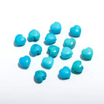 Load image into Gallery viewer, Smooth Turquoise Heart Shape Beads, Blue Turquoise Heart Shape Charms, Mini Plain Heart Briolette's for Jewelry Making, 8 MM Blue Charms