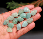 Load image into Gallery viewer, Genuine Aquamarine Leaf Shape Beads, Carved Blue Aquamarine Leaf Shape Beads, 17 MM Loose Leaf Charms for Jewelry, Gemstone Leaves Beads