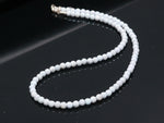 Load image into Gallery viewer, Pretty Moonstone Necklace, Coated Moonstone Round Beads Necklace, 5 MM Smooth Moonstone Necklace For Women's, Bridesmaid Gifts